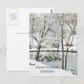 Winter Wonderland in Duck Pond Park Briefkaart (Voorkant / Achterkant)