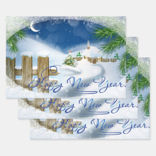 Winter Wonderland Inpakpapier Vel