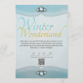 Winter Wonderland Invitation Kaart (Achterkant)