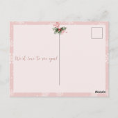 Winter Wonderland is koud buiten het Baby shower Briefkaart (Achterkant)