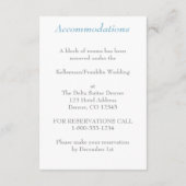 Winter Wonderland, Joined Hearts Bruiloft Enclosur Informatiekaartje (Achterkant)