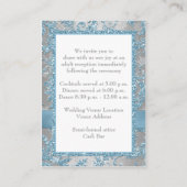 Winter Wonderland, Joined Hearts Bruiloft invoegen Informatiekaartje (Achterkant)