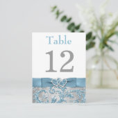 Winter Wonderland, Joined Hearts Tafelnummer Kaart (Staand voorkant)