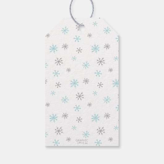 Winter Wonderland Joint Birthday Dank u Cadeaulabel (Achterkant)