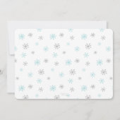 Winter Wonderland Joint Birthday Party, elke leeft Kaart (Achterkant)