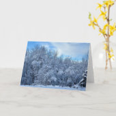 Winter Wonderland Kaart (Gele Bloem)