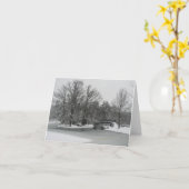 Winter Wonderland Kaart (Gele Bloem)