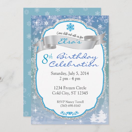 Winter Wonderland Kaart (Voorkant / Achterkant)