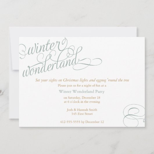 Winter Wonderland Kaart (Voorkant)