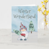 Winter Wonderland Kaart (Gele Bloem)