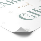 Winter Wonderland Kaart en geschenken Tafelteken Poster (Hoek)