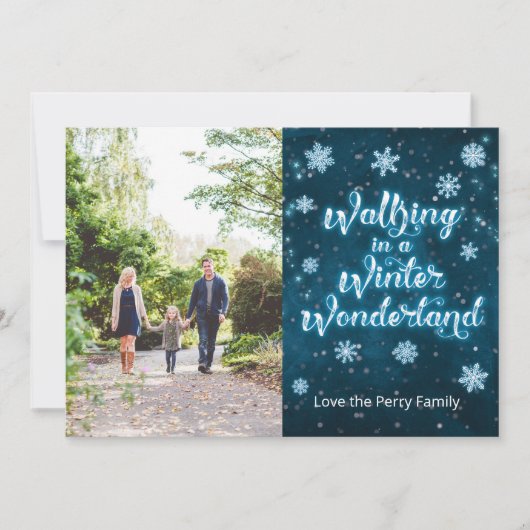 Winter Wonderland - Kaart met kerstfoto's (Voorkant)