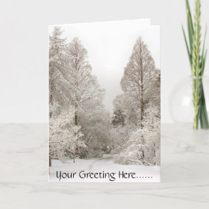 Winter Wonderland Kaarten Seasons Greetings Kaarte
