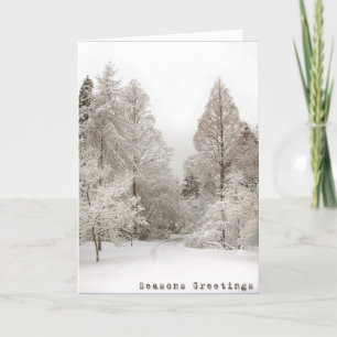 Winter Wonderland Kaarten Seasons Greetings Kaarte