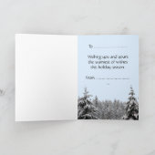 Winter Wonderland Kaarten Seasons Greetings Kaarte (Binnen)