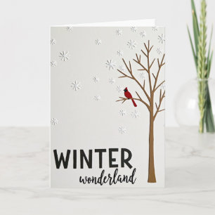 Winter Wonderland Kardinaal Kaart