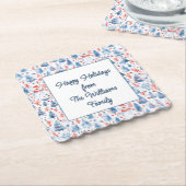 Winter Wonderland Kartonnen Onderzetters (Gebogen)