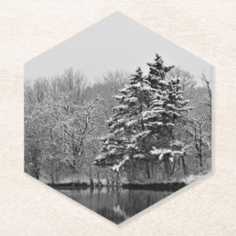 Winter Wonderland Kartonnen Onderzetters