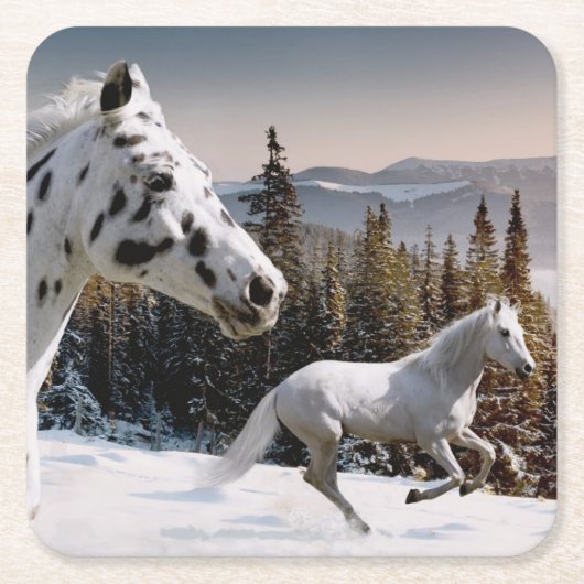 Winter Wonderland Kartonnen Onderzetters (Voorkant)