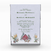 Winter Wonderland Keepomwille Wedding Invite Fotoblokken (Voorkant)