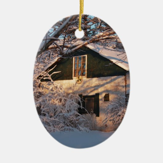 Winter Wonderland Keramisch Ornament (Voorkant)