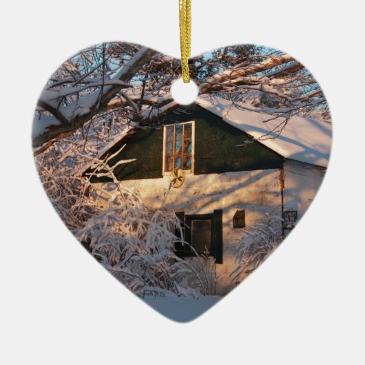 Winter Wonderland Keramisch Ornament (Voorkant)