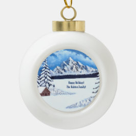 Winter Wonderland Keramische Bal Ornament