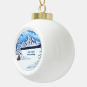 Winter Wonderland Keramische Bal Ornament (Rechts)