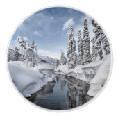 Winter Wonderland Keramische Knop (Voorkant)