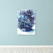 Winter Wonderland Kerst Canvas Print (Insitu (Houten vloer))