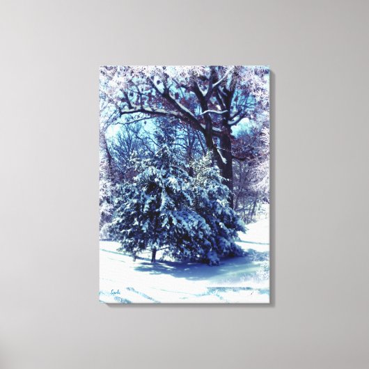 Winter Wonderland Kerst Canvas Print (Voorkant)