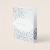 Winter Wonderland Kerst en Feestdagen Foto Folie Kaarten (Voorkant)