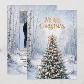 Winter Wonderland Kerst Fotokaart Kaart