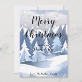 Winter Wonderland Kerst Groet Vakantie Kaart (Voorkant)