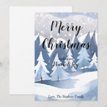 Winter Wonderland Kerst Groet Vakantiekaart