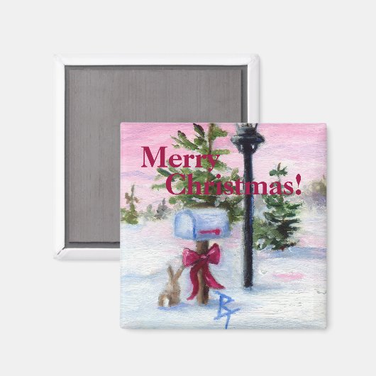 Winter Wonderland Kerst! Magneet (Voorkant / Achterkant)