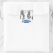 Winter Wonderland Kerst sticker - Blue (Tas)