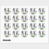 Winter Wonderland Kerst sticker - Groen (Vel)