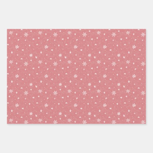 Winter Wonderland Kerst Wrapping Papier Set Inpakpapier Vel (Voorkant 3)