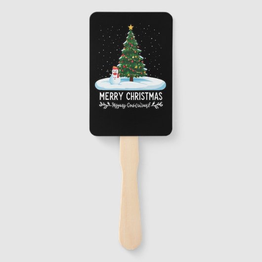 Winter Wonderland: kerstbomen, sneeuwpoppen & Rei Handwaaier (Achterkant)