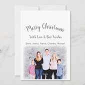 Winter Wonderland kerstboom Feestdagenkaart (Achterkant)