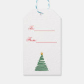 Winter Wonderland Kerstcadeaukaart Cadeaulabel (Achterkant)