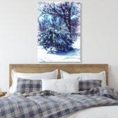 Winter Wonderland kerstcanvas Canvas Afdruk (Insitu (Slaapkamer))