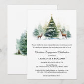 Winter Wonderland kerstfeest Kaart (Voorkant / Achterkant)