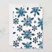 Winter Wonderland Kerstfeest Kaart (Achterkant)