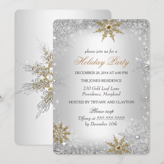 Winter Wonderland kerstfeestdag 2 Kaart (Voorkant / Achterkant)