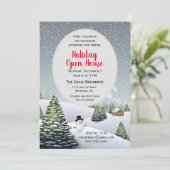 Winter Wonderland Kerstfeestdag Kaart (Staand voorkant)