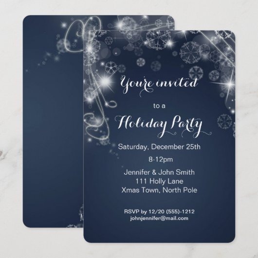 Winter Wonderland kerstfeestdag Kaart (Voorkant / Achterkant)