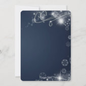 Winter Wonderland kerstfeestdag Kaart (Achterkant)