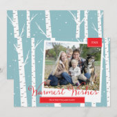 Winter Wonderland-kerstfotokaart Feestdagenkaart (Voorkant / Achterkant)